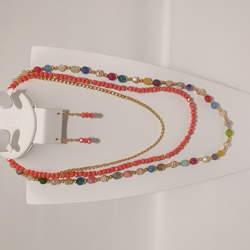 Necklace with earrings